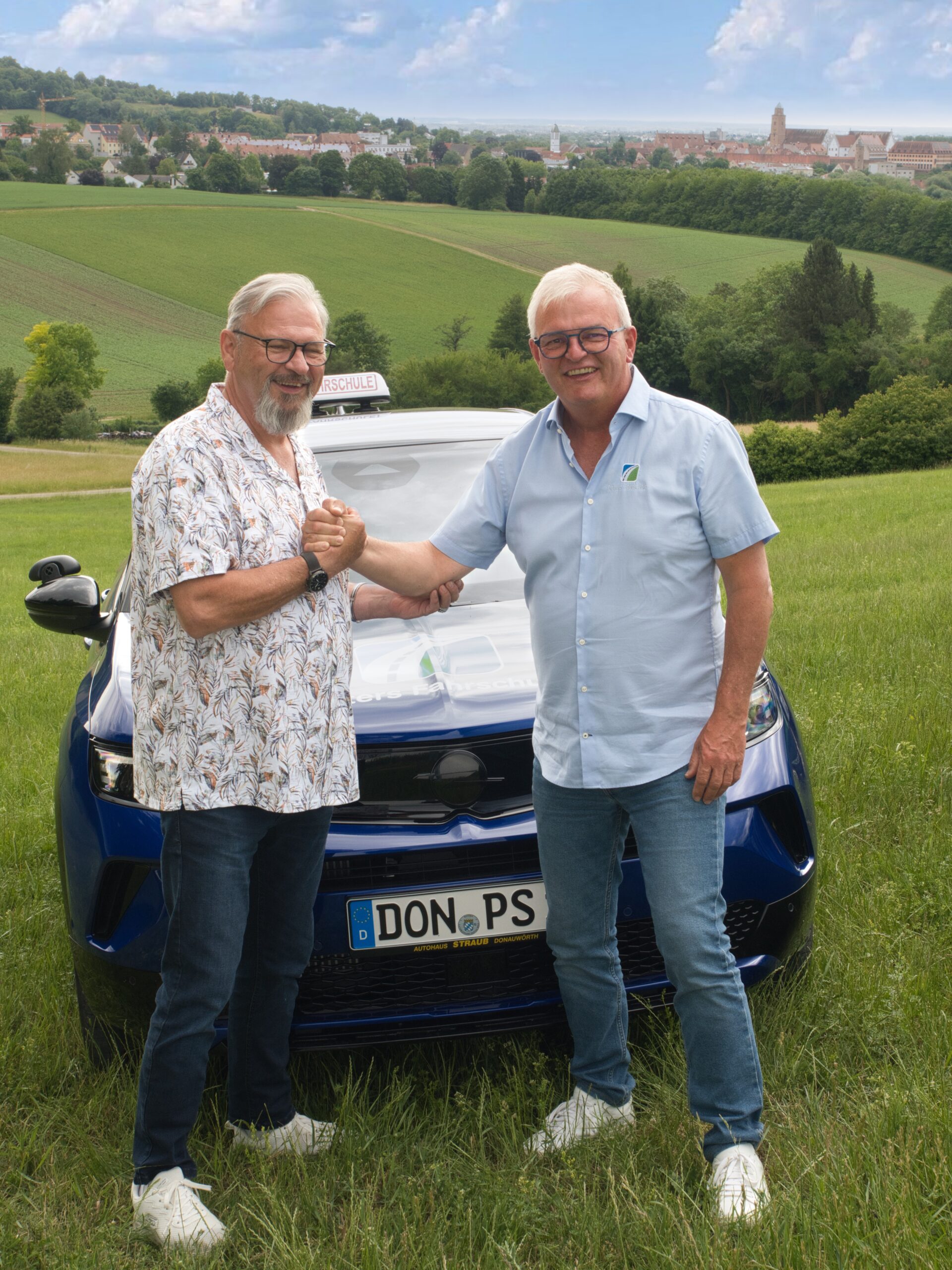 Fahrlehrer Peter Simon und Johann Simon