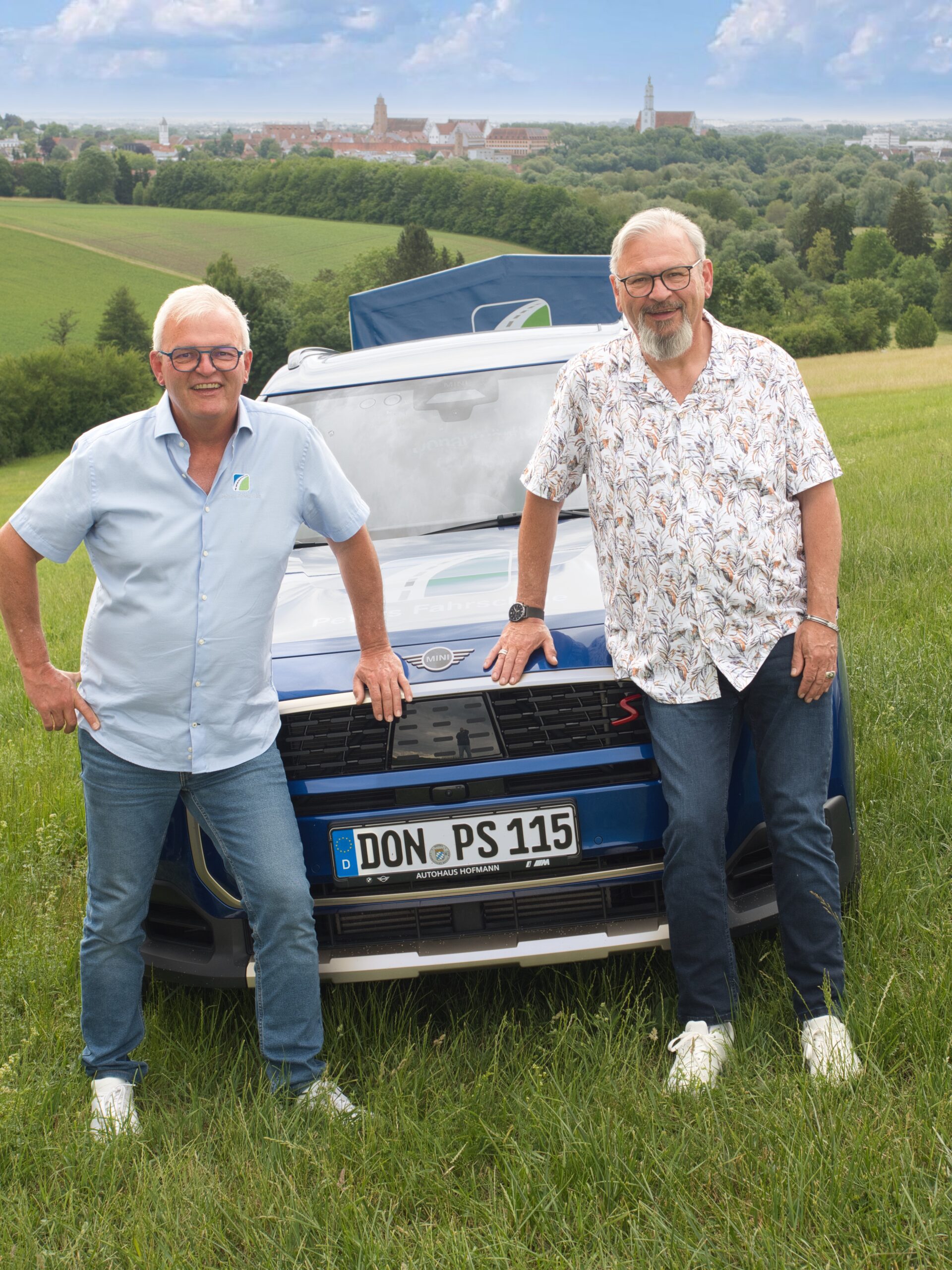 Fahrlehrer Peter Simon und Johann Simon